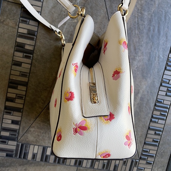 Coach Hallie Shoulder Bag With Pop Floral Print - Picture 5 of 16